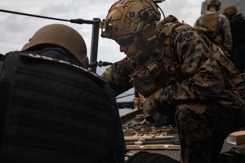 Machine-Gun Range aboard USS Arlington