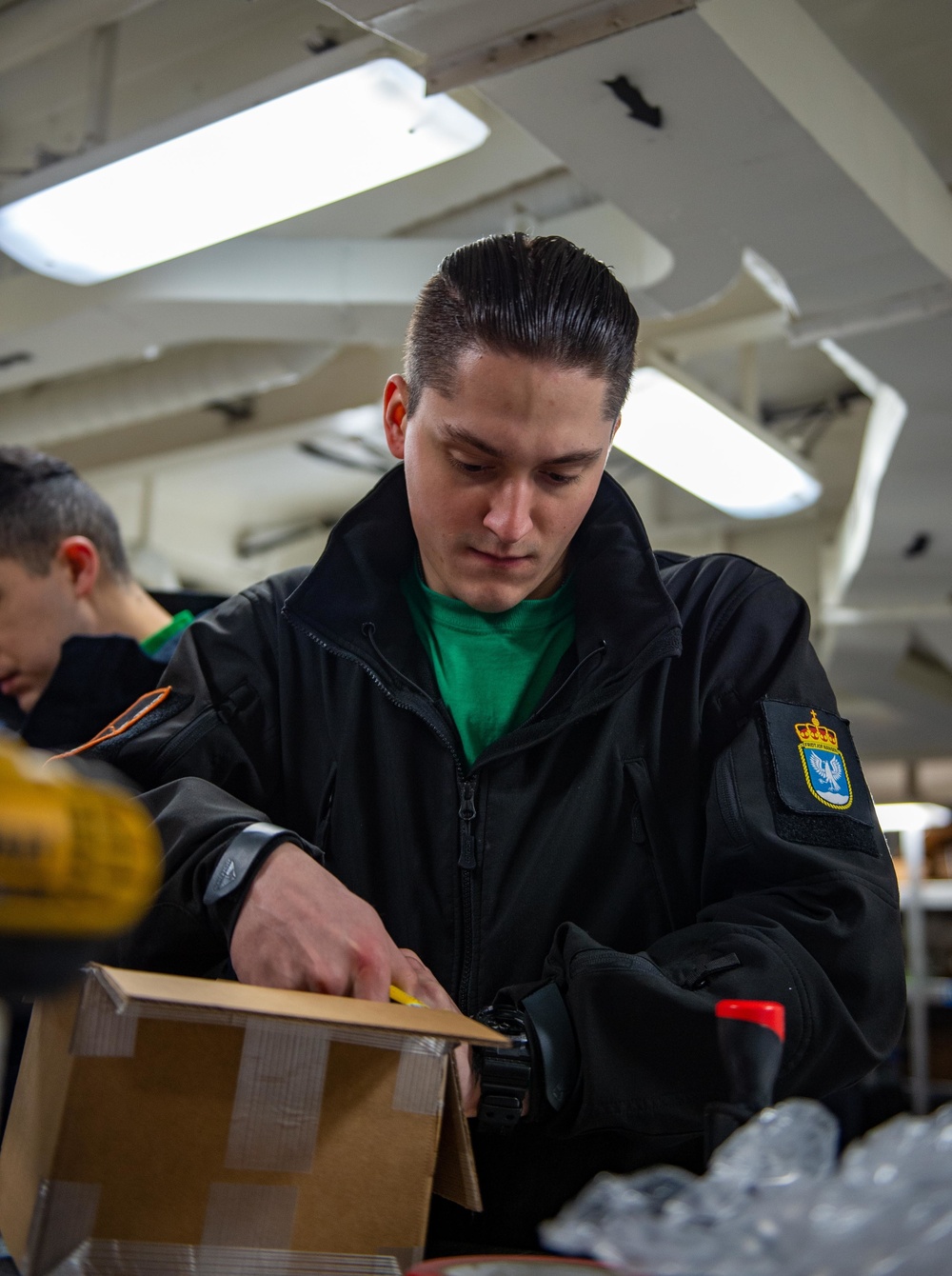 The Harry S. Truman Carrier Strike Group is on a scheduled deployment in the U.S. Sixth Fleet area of operations in support of naval operations to maintain maritime stability and security.