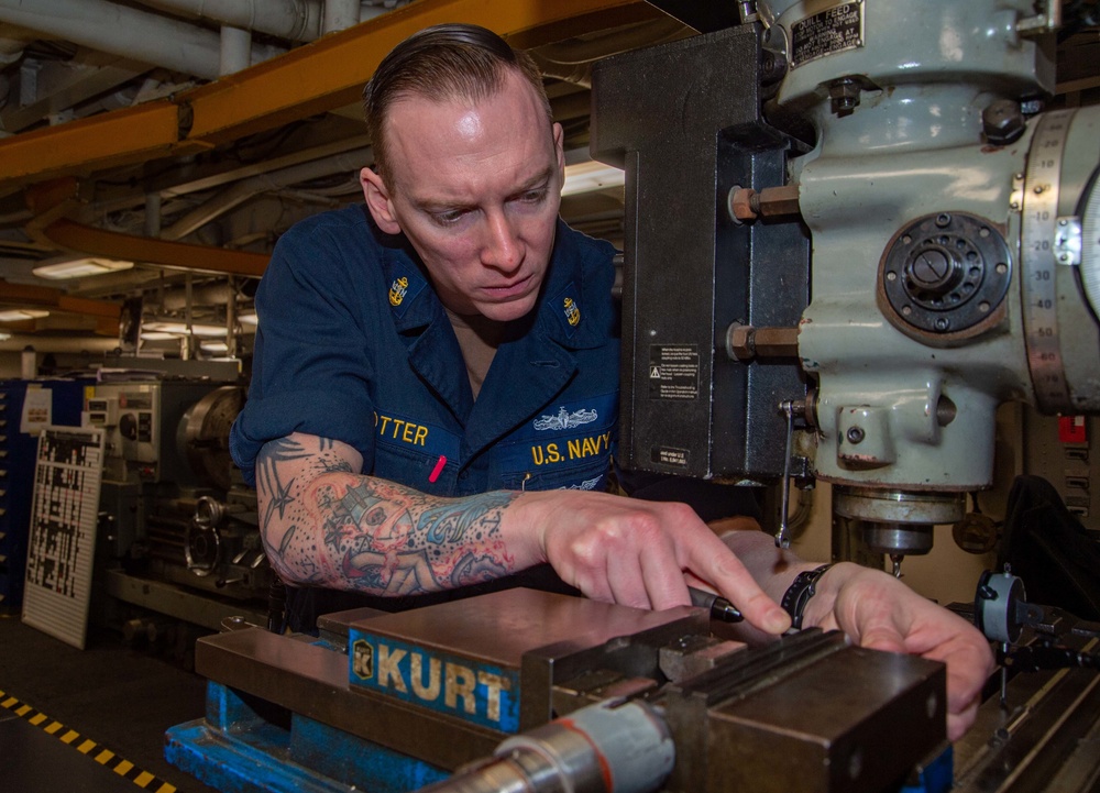 The Harry S. Truman Carrier Strike Group is on a scheduled deployment in the U.S. Sixth Fleet area of operations in support of naval operations to maintain maritime stability and security.