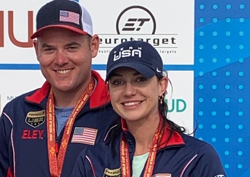 Soldier Wins World Cup Bronze Medal in Mixed Trap Team