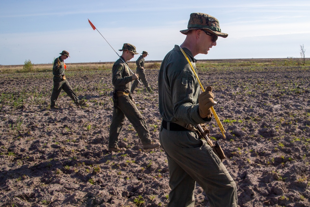 Explosive Ordnance Disposal cleaning Bombing Target 11