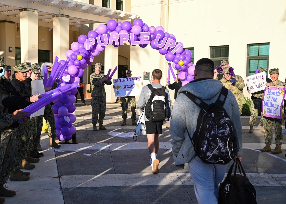 NAS Sigonella Celebrates Purple Up Day