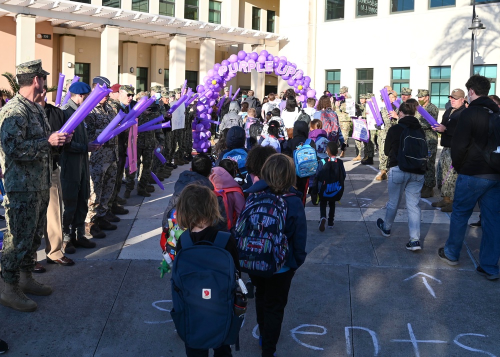 NAS Sigonella Celebrates Purple Up Day