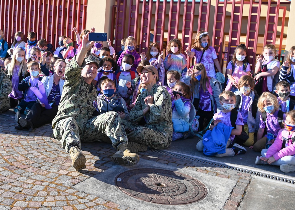 NAS Sigonella Celebrates Purple Up Day
