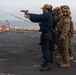 USS Arlington conducts pistol range at sea