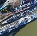U.S. Coast Guard responds to partially sinking U.S.S. The Sullivans at the Buffalo Naval Park