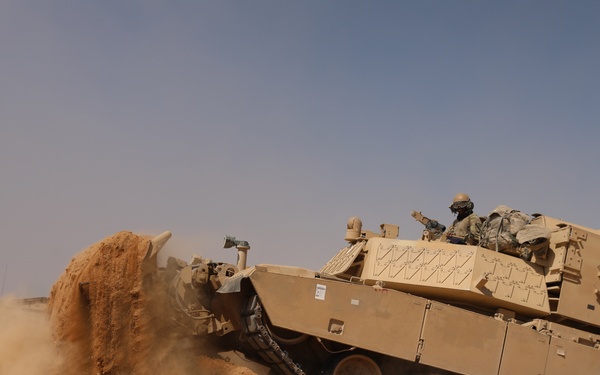 1st CAV Command Team Visits Black Jack BDE Training at NTC over Easter weekend