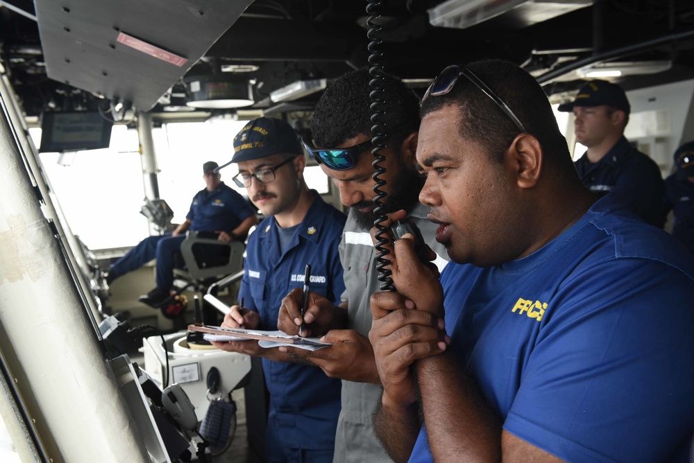 Coast Guard Cutter Munro conducts Operation Blue Pacific near Fiji