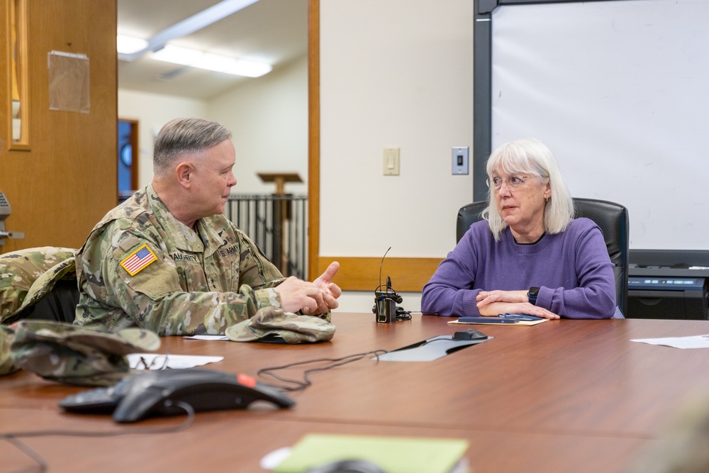 Sen. Patty Murray visits Camp Murray to discuss new Air National Guard facility