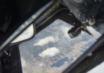 Spokane community leaders fly on KC-135, witness aerial refueling