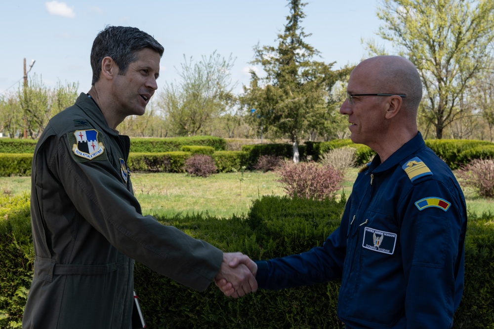 52nd FW vice commander visits deployed Airmen in Romania