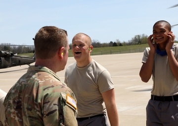 Kentucky Guard gives helicopter rides to ChalleNGe Academy cadets