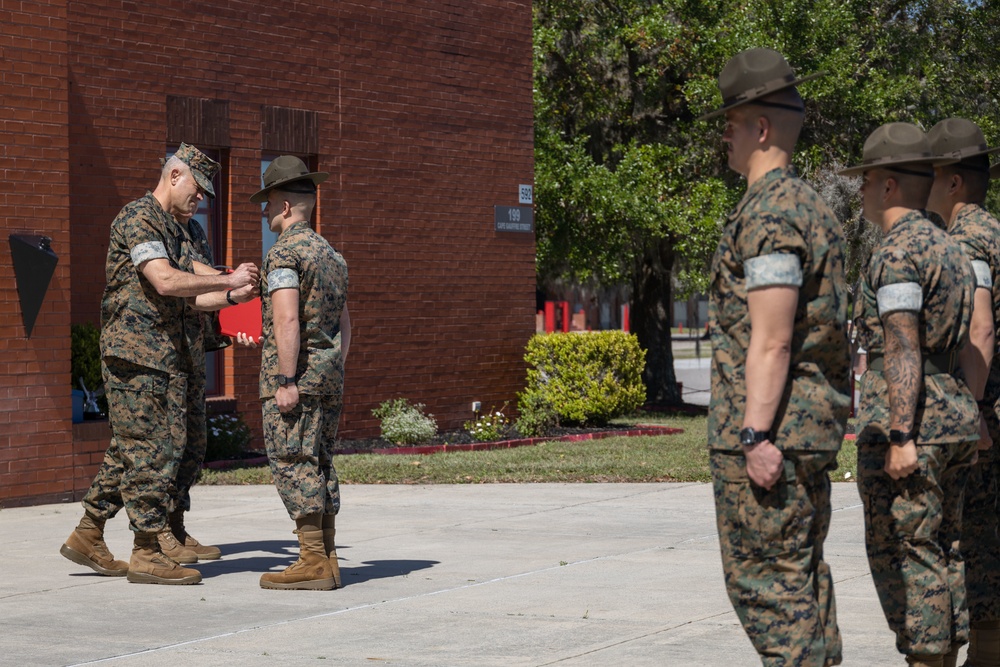 Marine is awarded the NCO of the Year