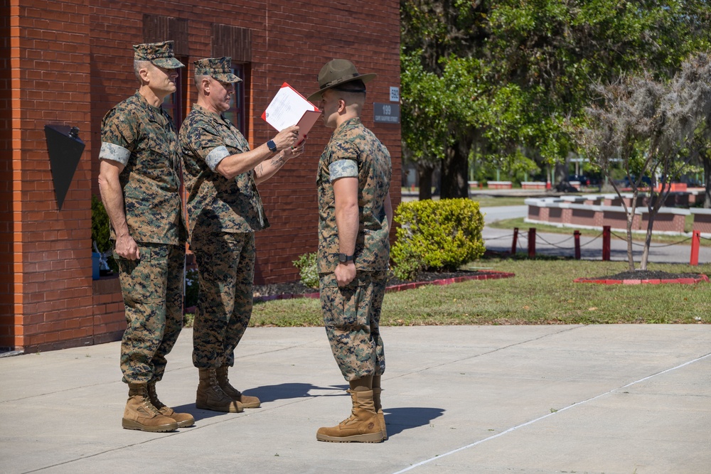 Marine is awarded the NCO of the Year