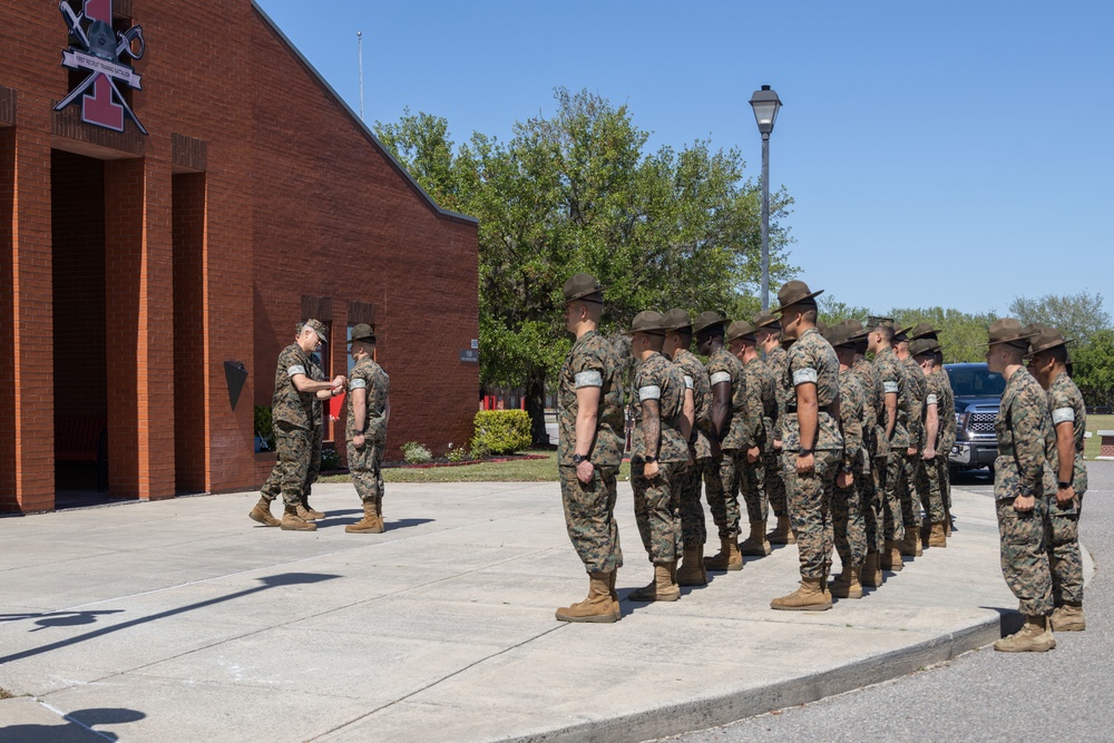 Marine is awarded the NCO of the Year