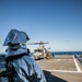 Marine Light Attack Helicopter Squadron 169 landing UH-1Y Venoms and AH-1Z Vipers on USS Michael Monsoor