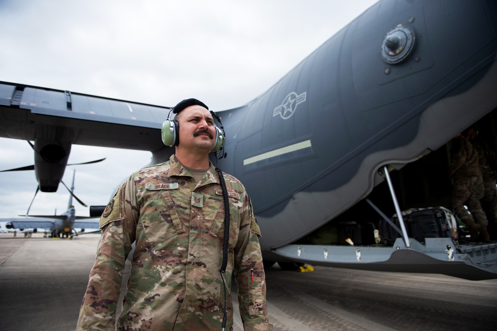 Aircrafts arrive for The Great Texas Airshow static display