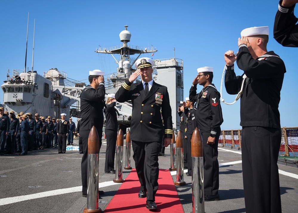 USS Germantown (LSD 42) Change of Command Ceremony