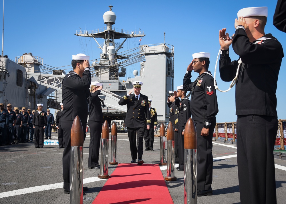 USS Germantown (LSD 42) Change of Command Ceremony