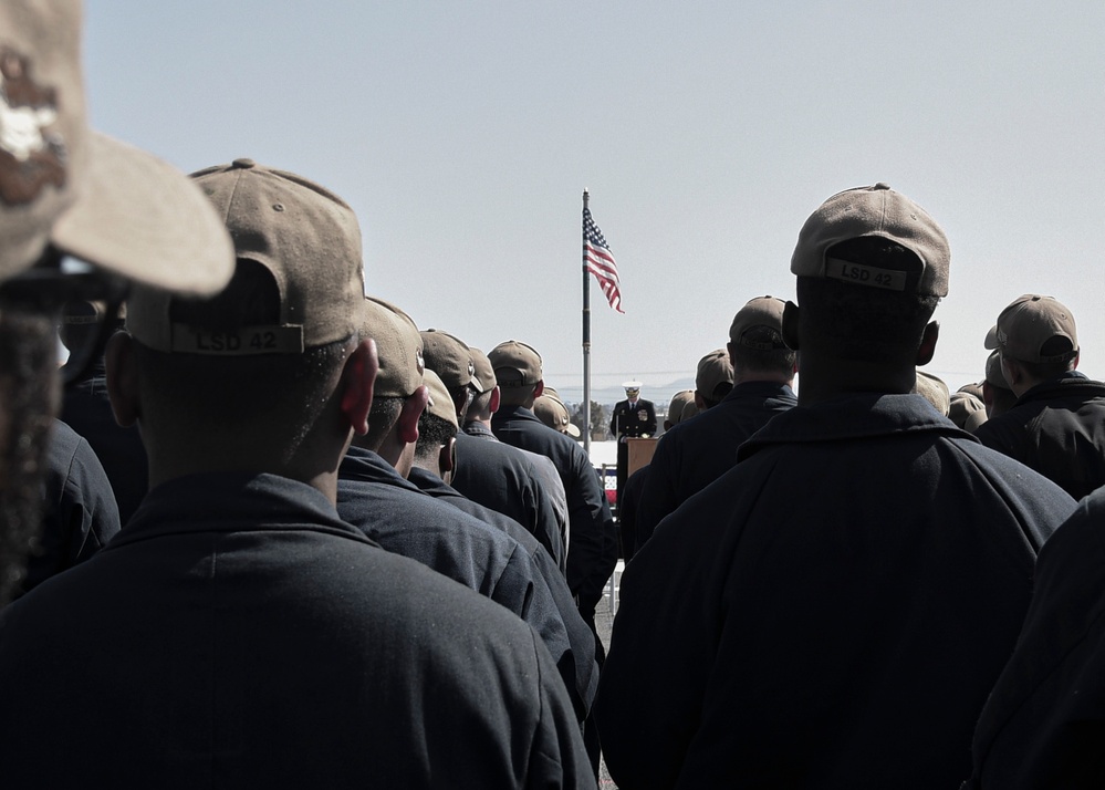 USS Germantown (LSD 42) Change of Command Ceremony