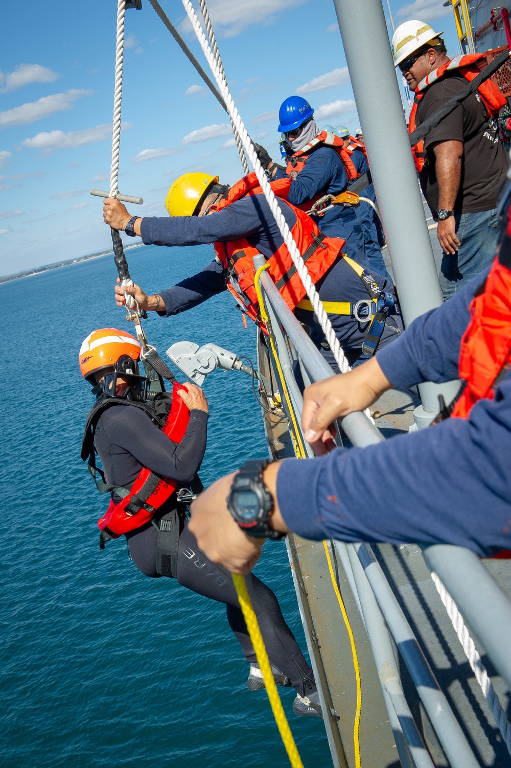 Frank Cable Conducts Search-and-Rescue Exercise