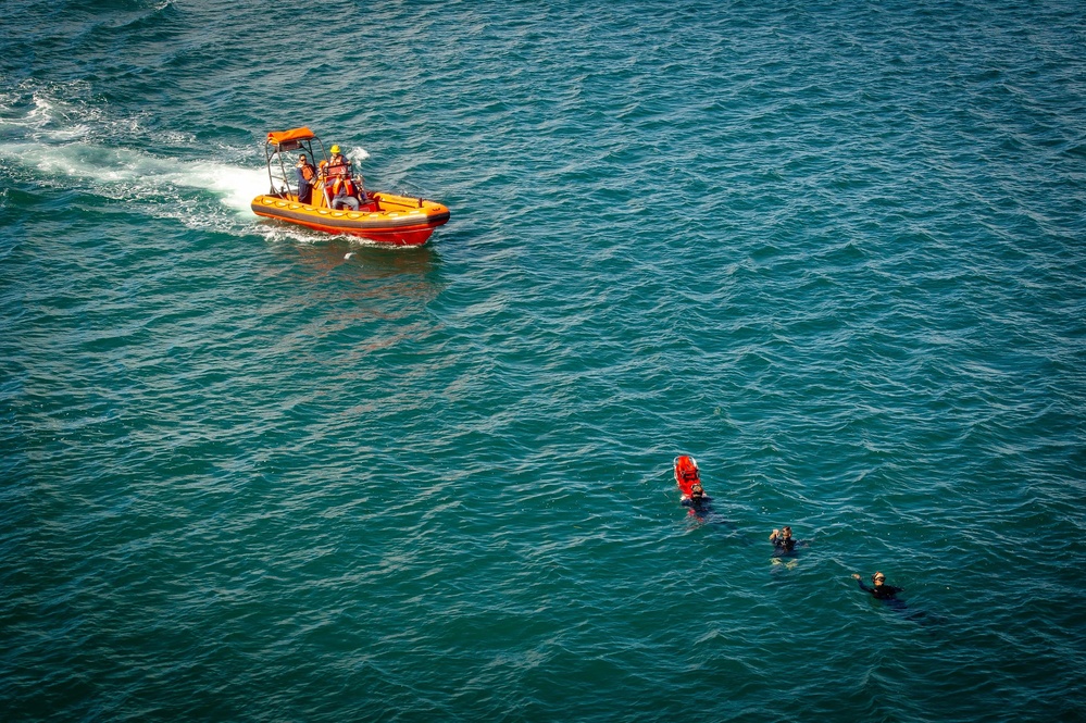 Frank Cable Conducts Search-and-Rescue Exercise