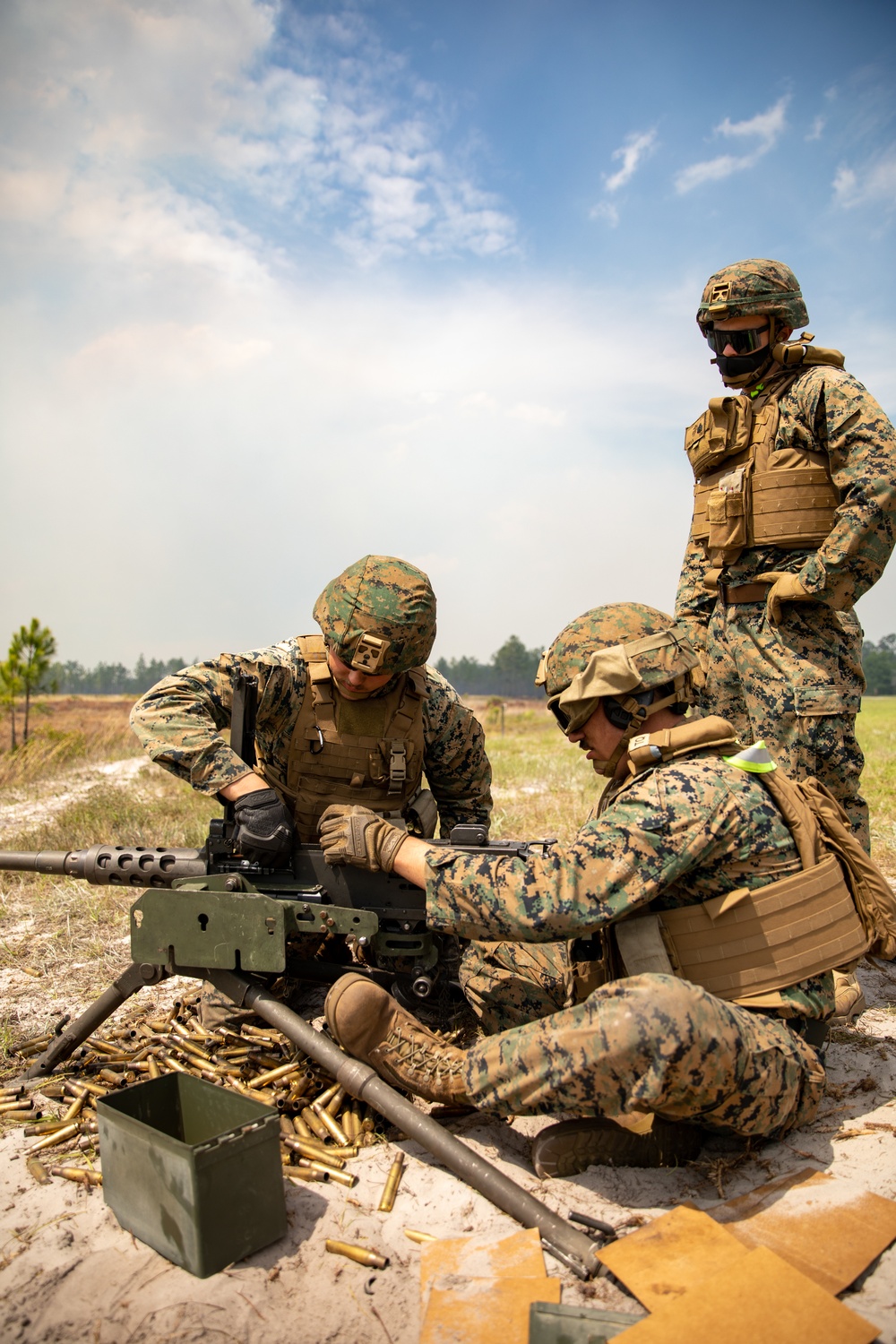 Atlantic Dragon | Marines with CLR-37 conduct M2A1 heavy machine gun range