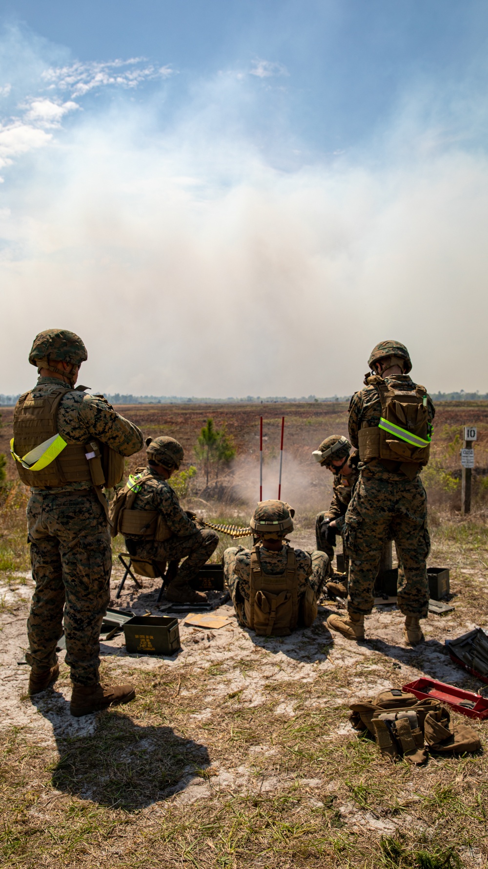 Atlantic Dragon | Marines with CLR-37 conduct M2A1 heavy machine gun range