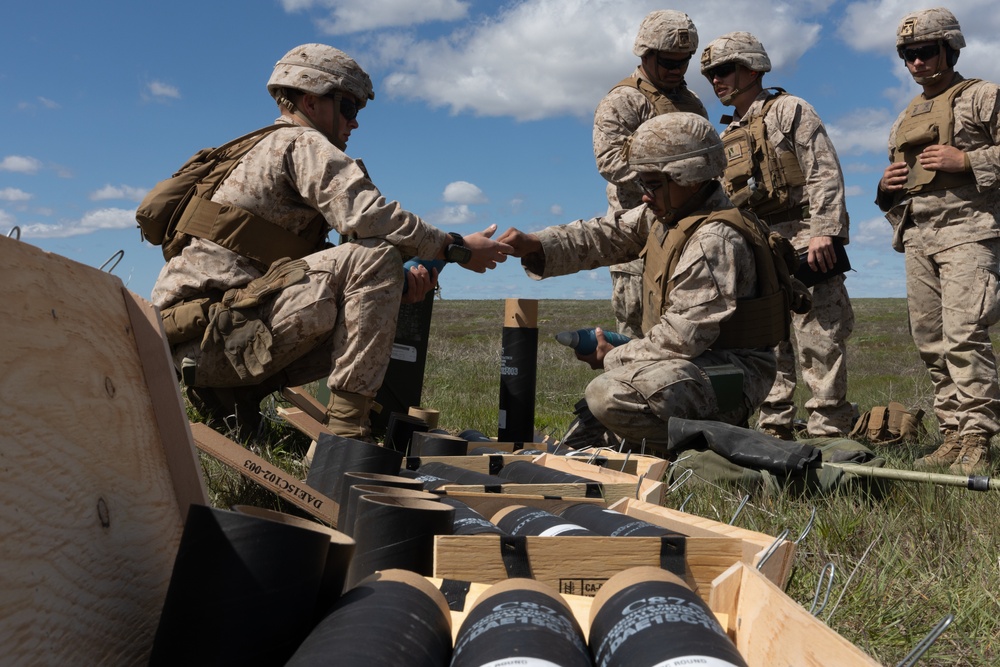 Garnet Rattler Suppressing Mortar Fire