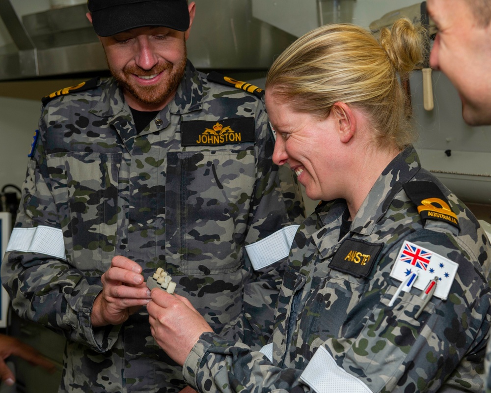 HMAS Farncomb Sailors Tour Frank Cable