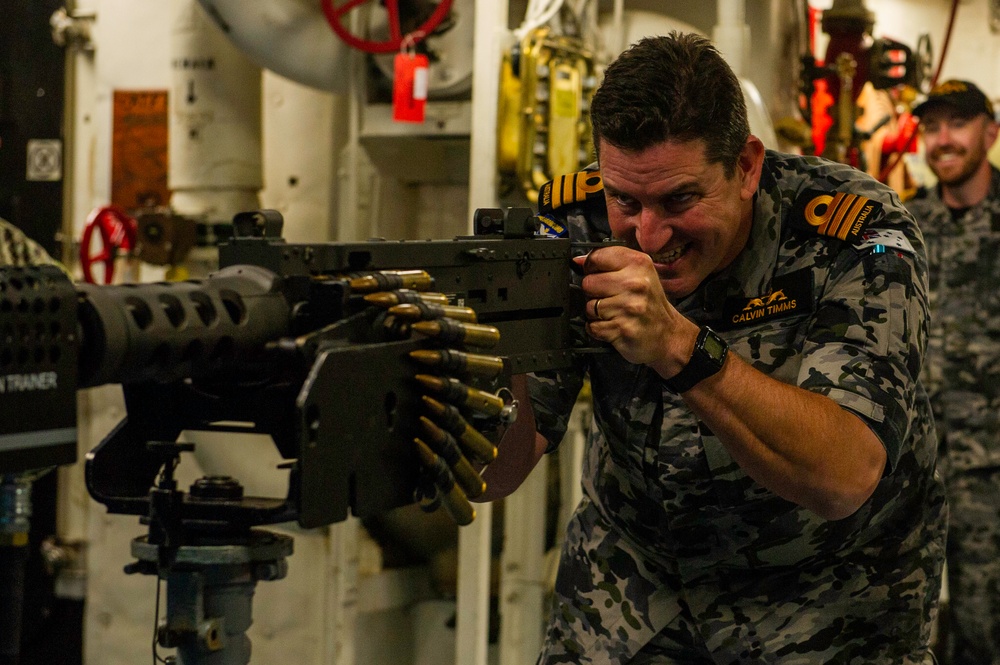 HMAS Farncomb Sailors Tour Frank Cable