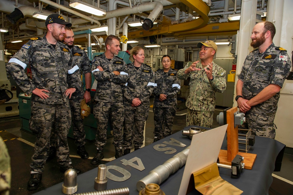 HMAS Farncomb Sailors Tour Frank Cable
