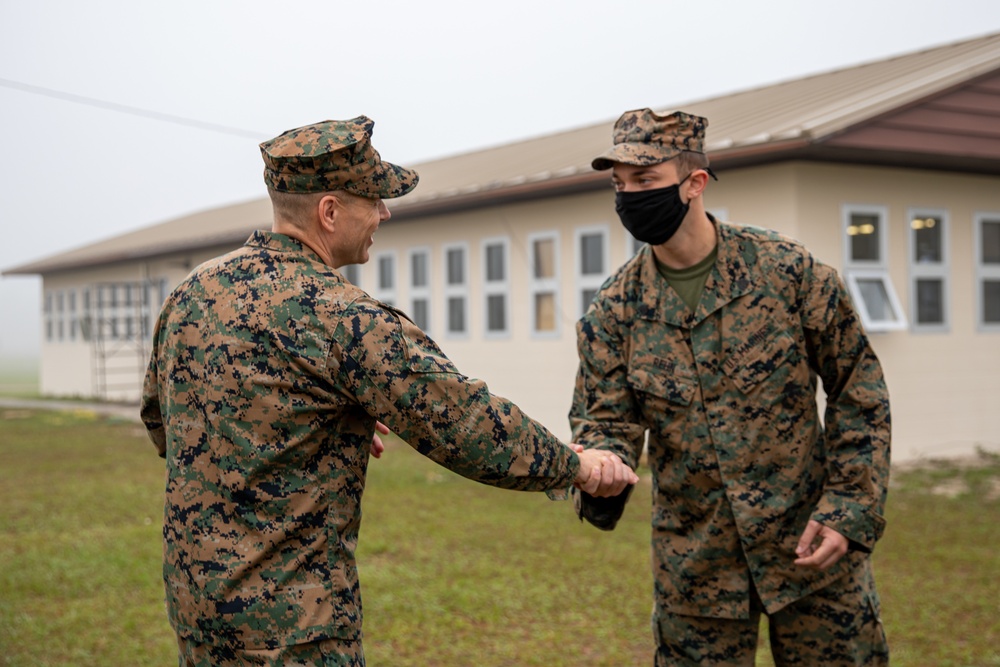 Atlantic Dragon | Marines with CLR-37 presented challenge coins