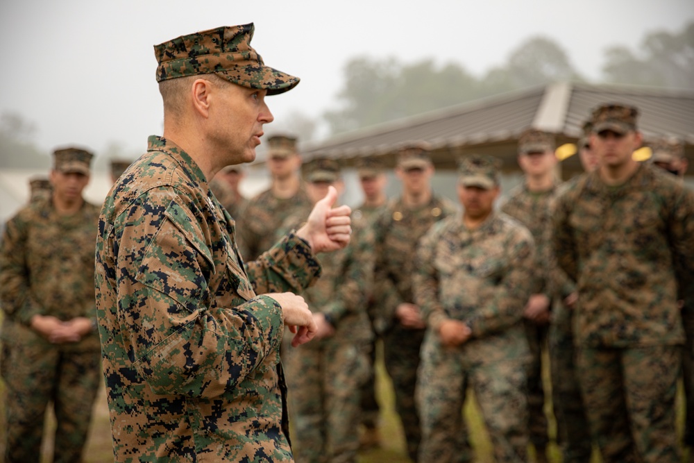 Atlantic Dragon | Marines with CLR-37 presented challenge coins