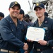 USS Ross Sailors receive awards