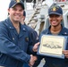 USS Ross Sailors receive awards