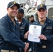 USS Ross Sailors receive awards