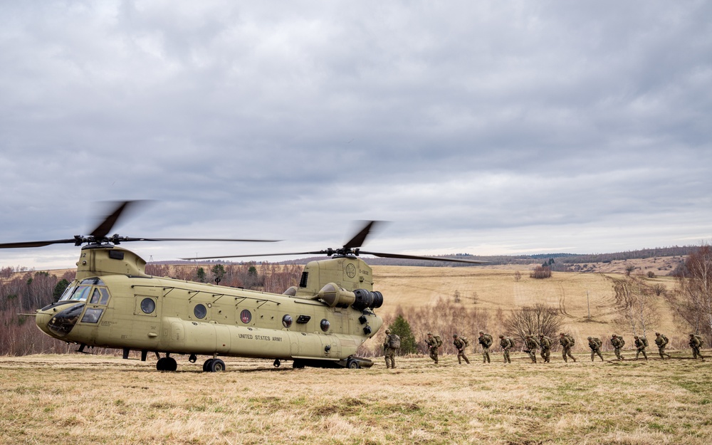 12 CAB brings muscle to joint air assault training