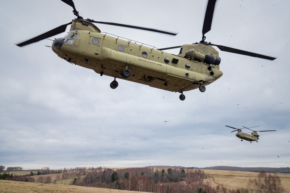 12 CAB brings muscle to joint air assault training