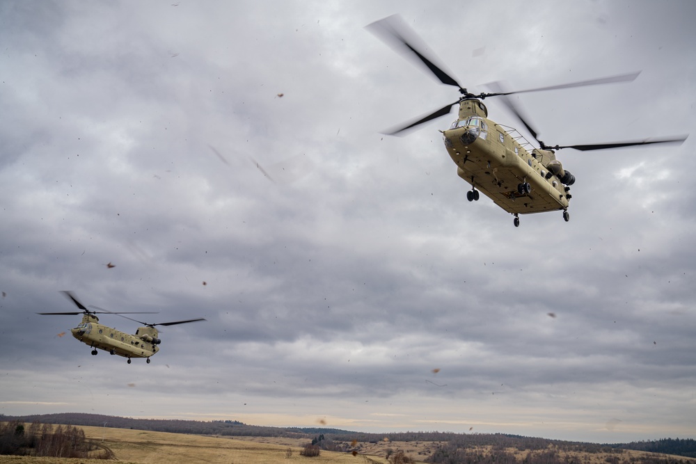 12 CAB brings muscle to joint air assault training