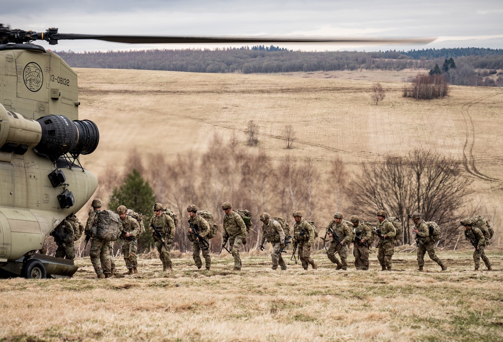 12 CAB brings muscle to joint air assault training