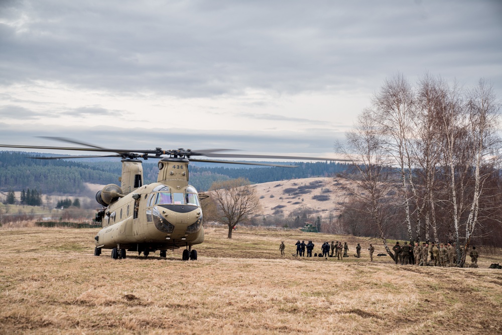12 CAB brings muscle to joint air assault training
