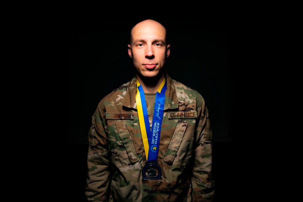 122nd Fighter Wing Airman runs the Boston Marathon