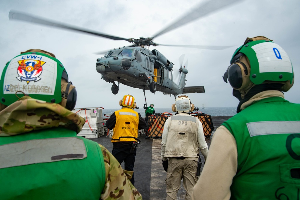 The Harry S. Truman Carrier Strike Group is on a scheduled deployment in the U.S. Sixth Fleet area of operations in support of naval operations to maintain maritime stability and security.
