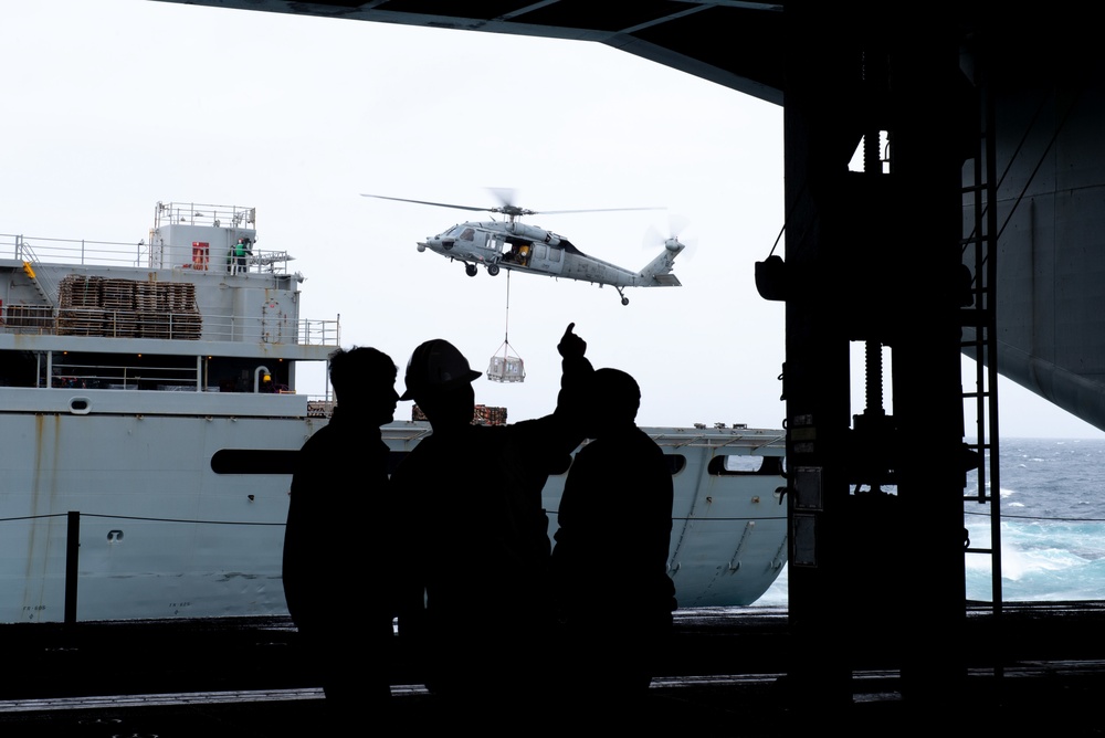 The Harry S. Truman Carrier Strike Group is on a scheduled deployment in the U.S. Sixth Fleet area of operations in support of naval operations to maintain maritime stability and security.