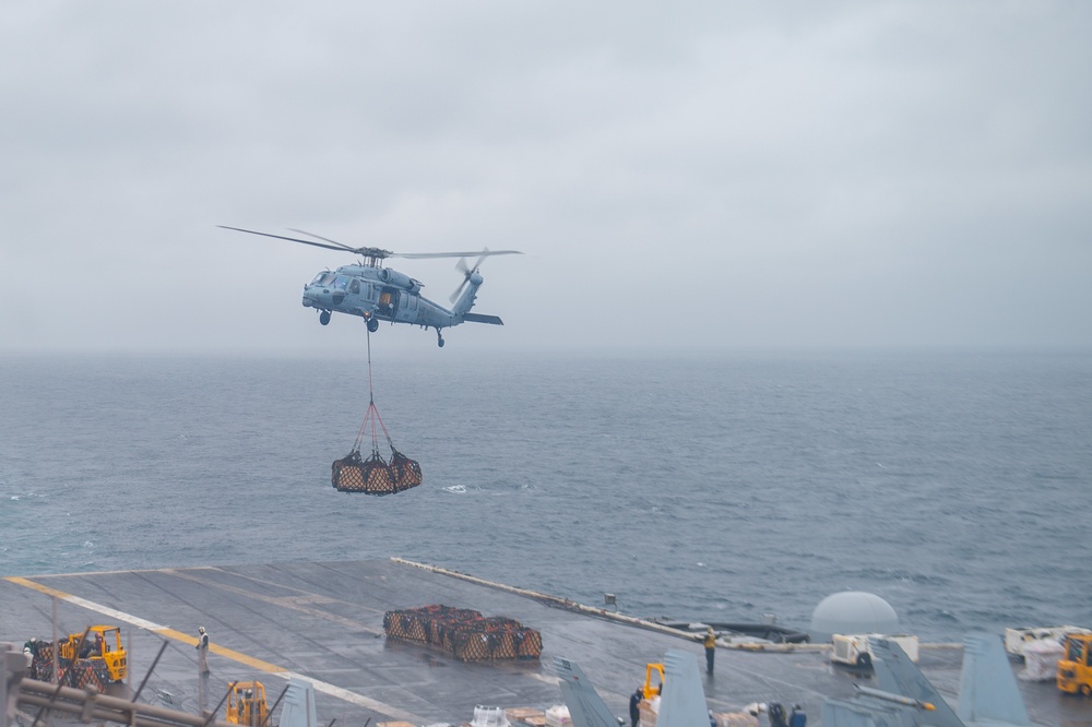 The Harry S. Truman Carrier Strike Group is on a scheduled deployment in the U.S. Sixth Fleet area of operations in support of naval operations to maintain maritime stability and security.