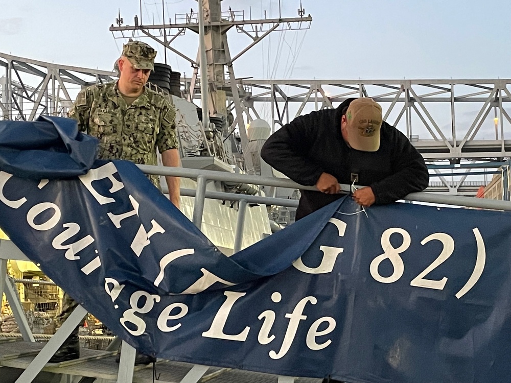 USS Lassen Departs