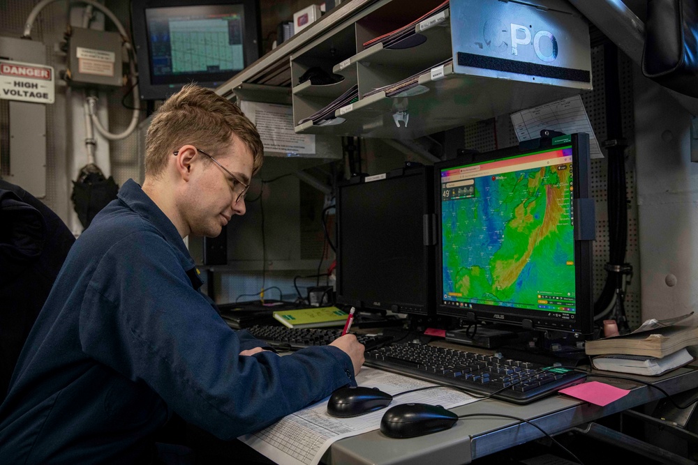 USS George H.W. Bush Highlights the Carrier Strike Group 10 Oceanography Team