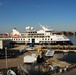 Cruise Ship Ocean Explorer docked behind Hampton Roads Naval Museum
