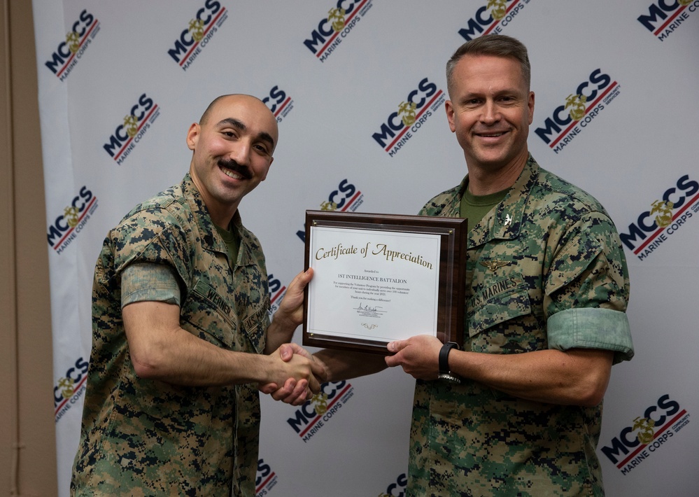 Camp Pendleton recognizes volunteers for their selfless efforts